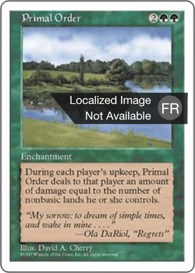 Ordre primordial — Fifth Edition — Magic: The Gathering