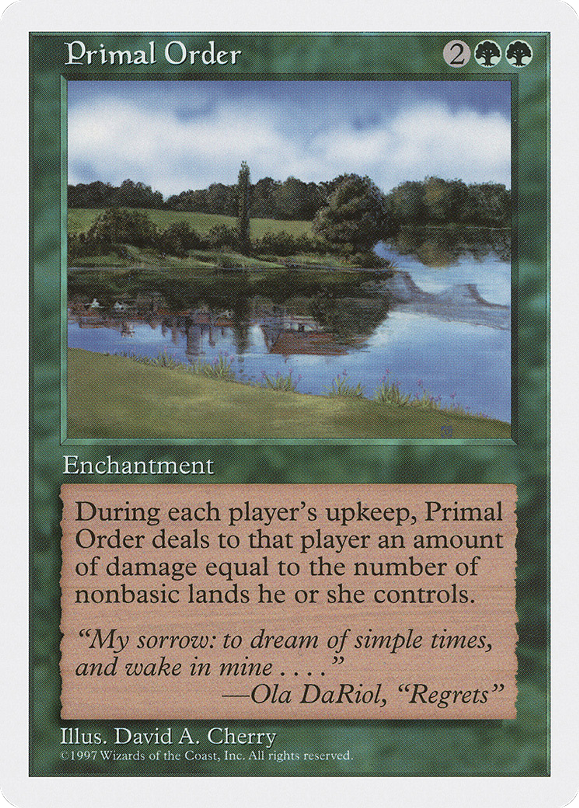 Primal Order — Fifth Edition — Magic: The Gathering