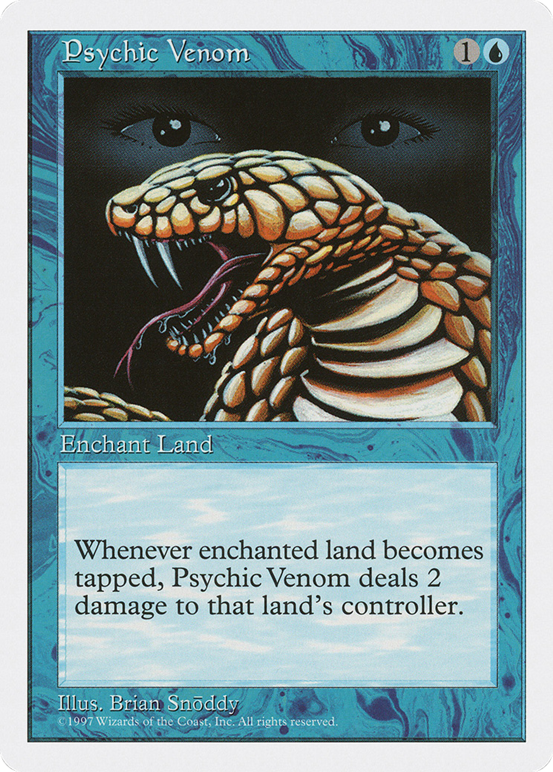 Psychic Venom — Fifth Edition — Magic: The Gathering