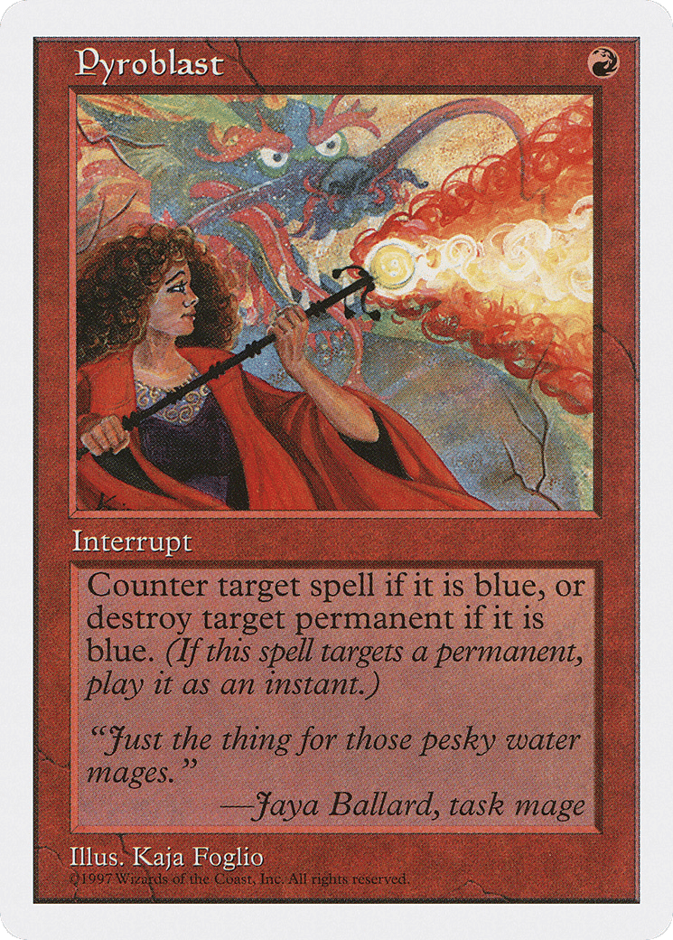 Pyroblast — Fifth Edition — Magic: The Gathering