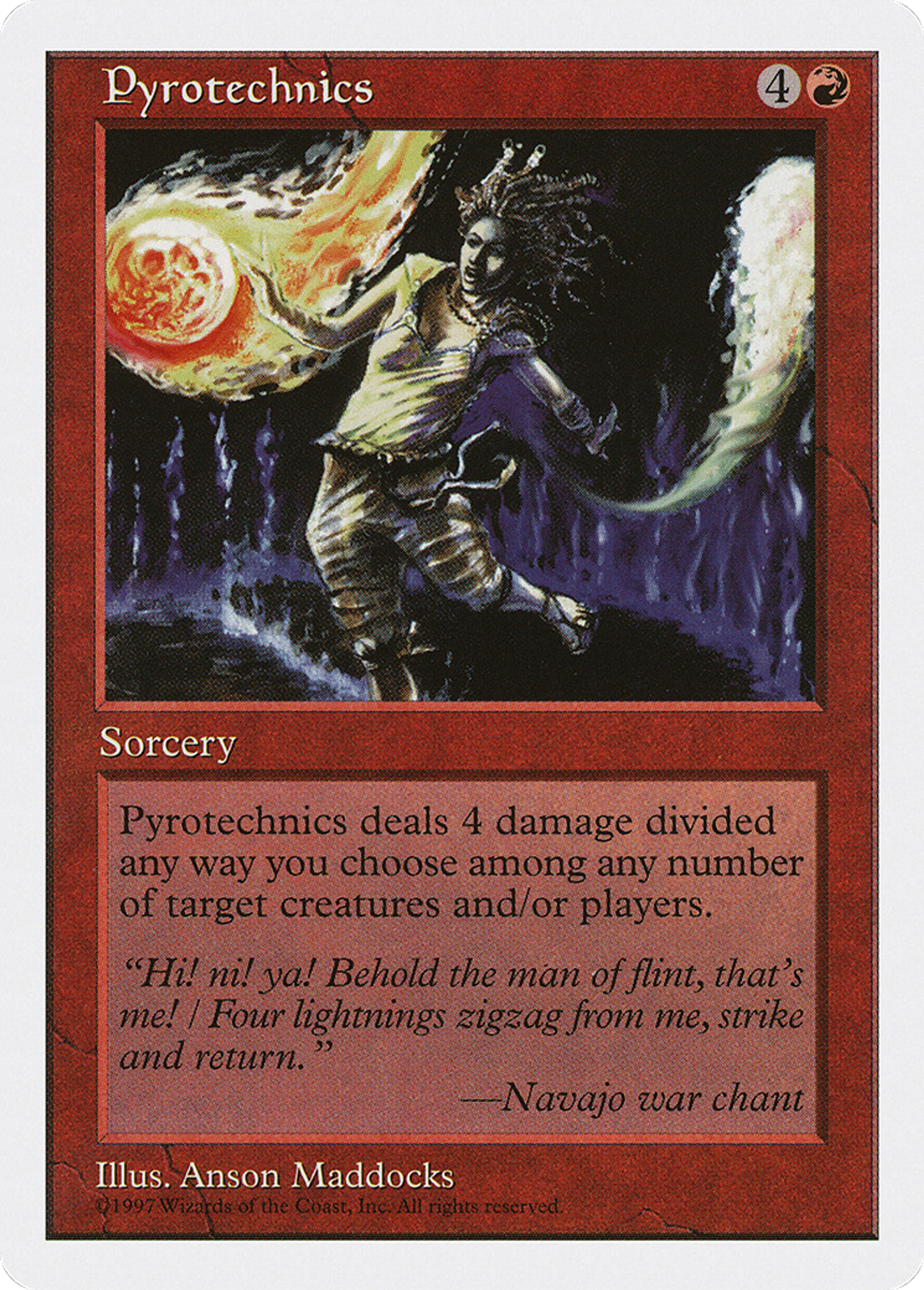 Pyrotechnics — Fifth Edition — Magic: The Gathering