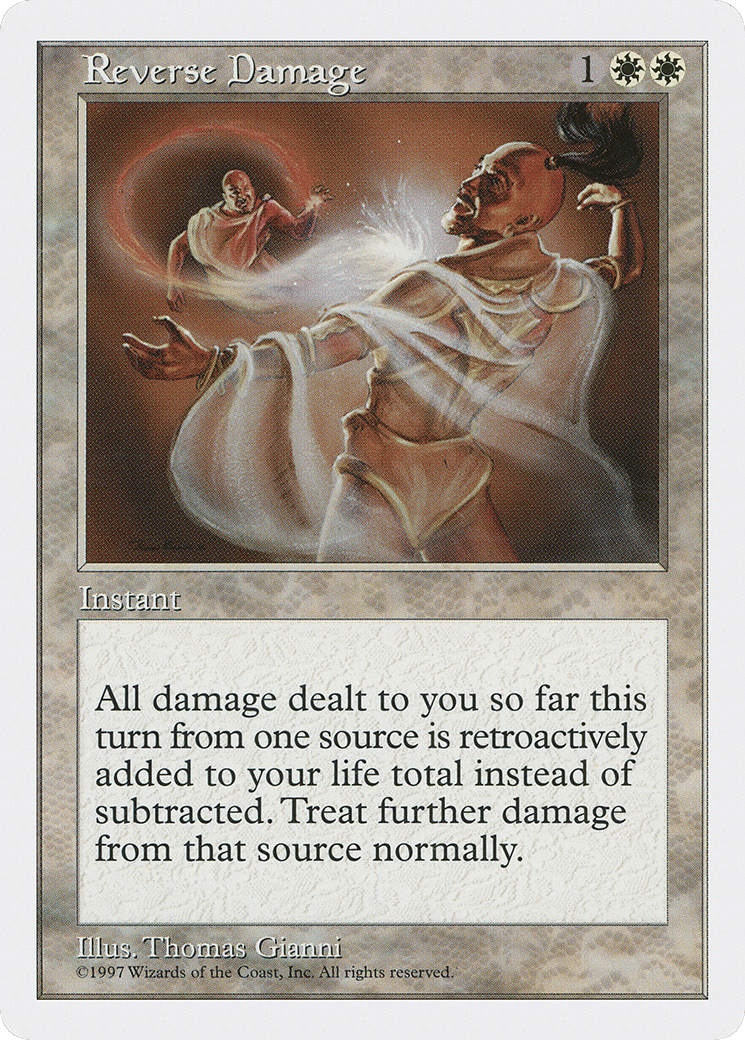 Reverse Damage — Fifth Edition — Magic: The Gathering