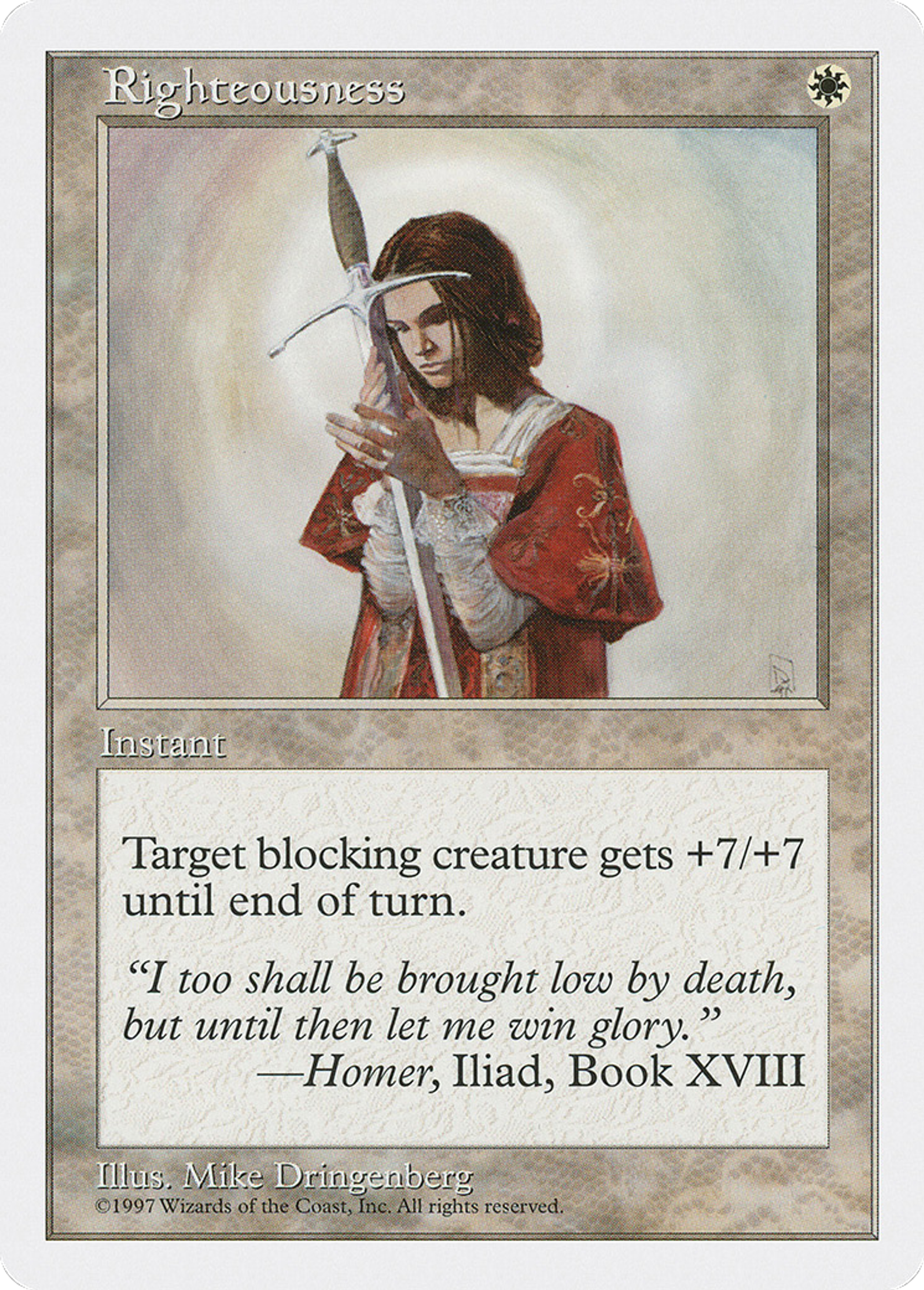 Righteousness — Fifth Edition — Magic: The Gathering
