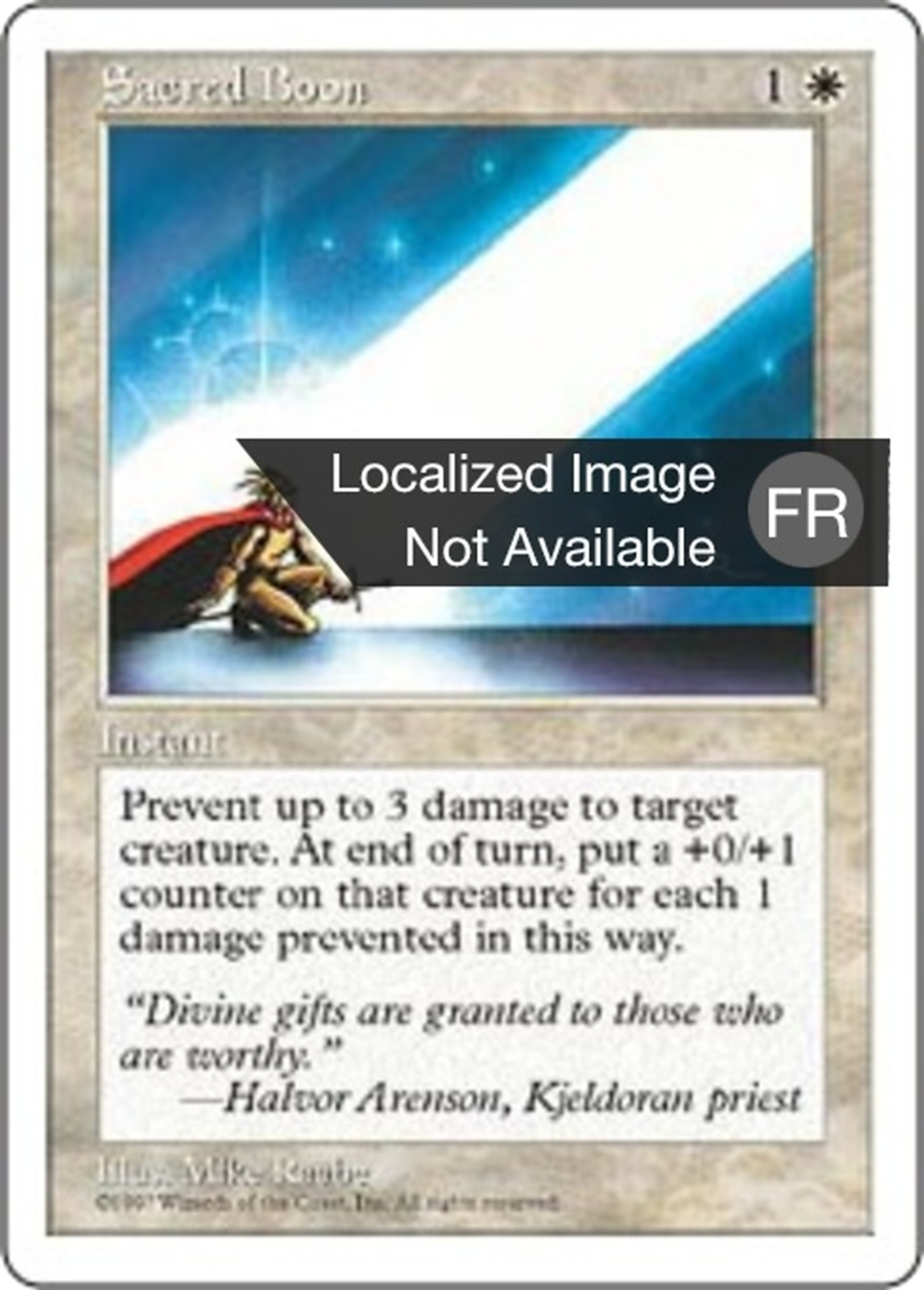 Faveur sacrée — Fifth Edition — Magic: The Gathering