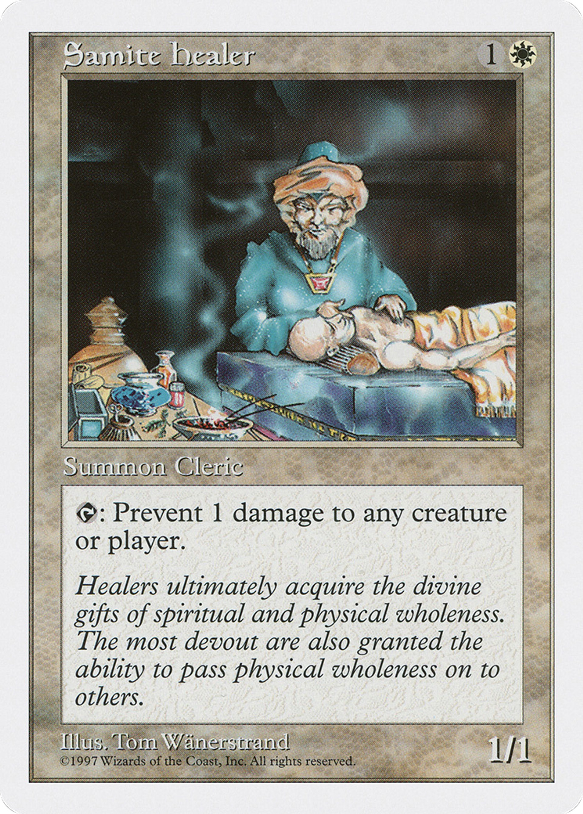 Samite Healer — Fifth Edition — Magic: The Gathering