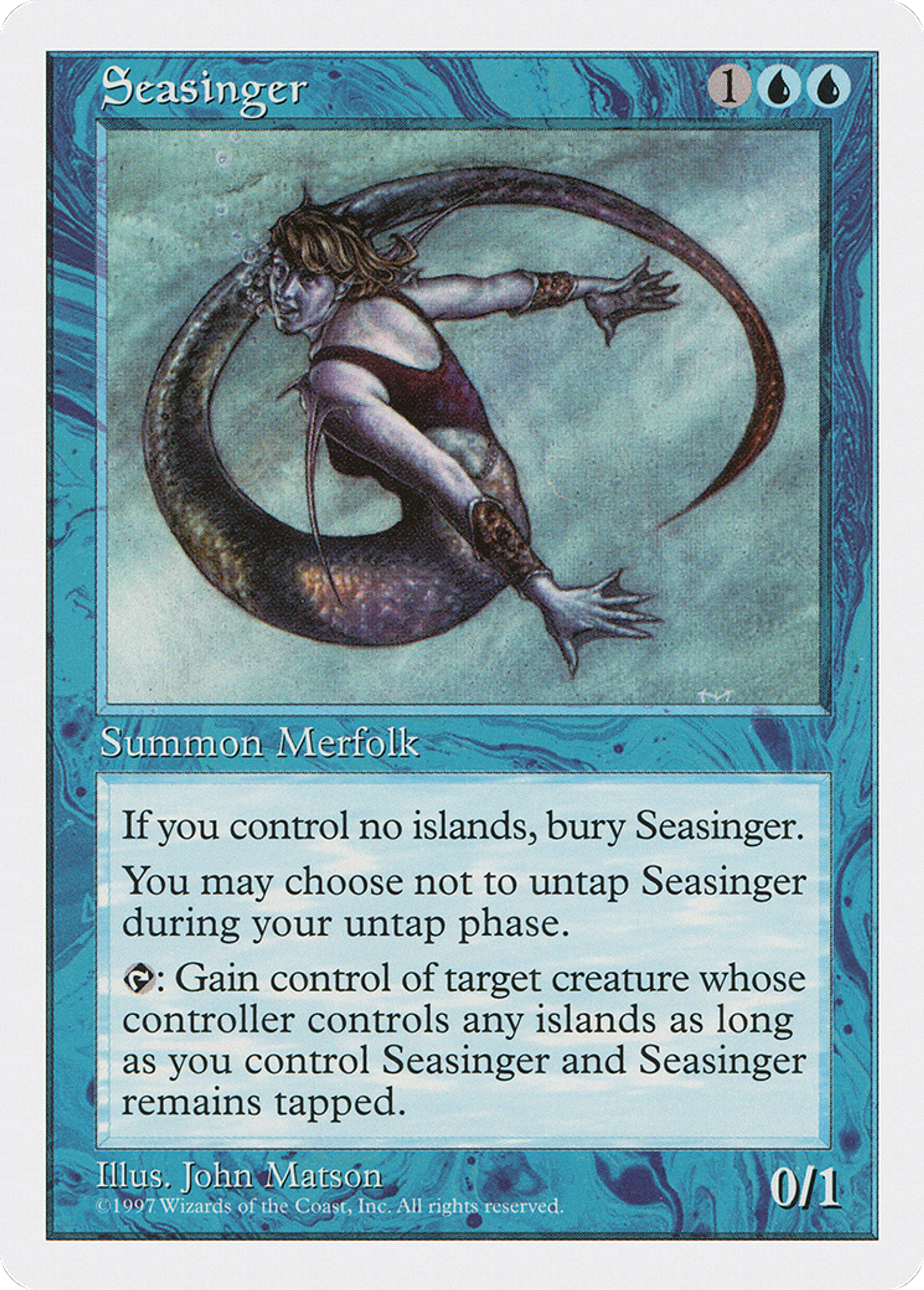 Seasinger — Fifth Edition — Magic: The Gathering
