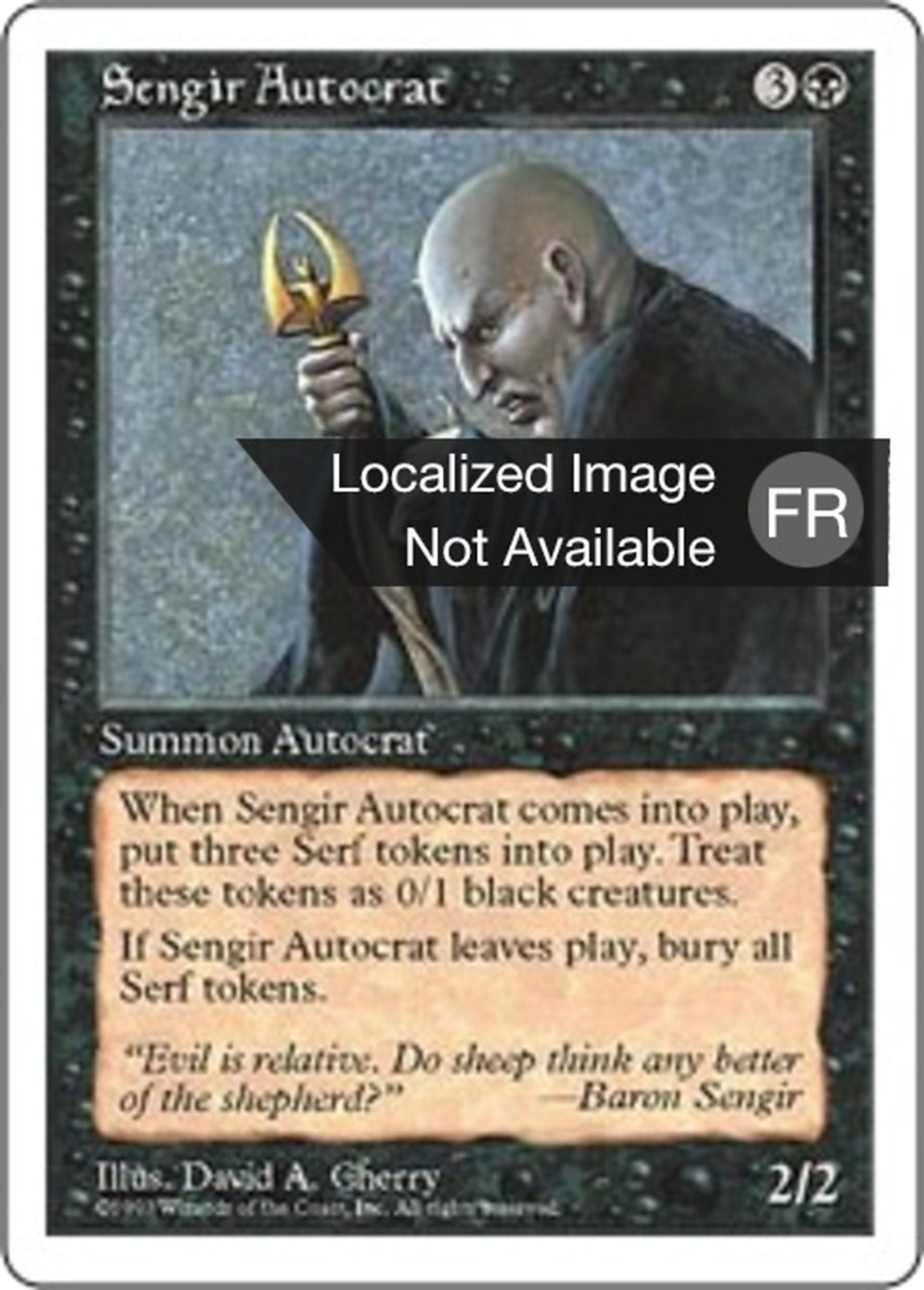 Autocrate sengien — Fifth Edition — Magic: The Gathering