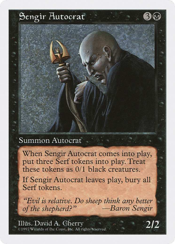 Sengir Autocrat — Fifth Edition — Magic: The Gathering