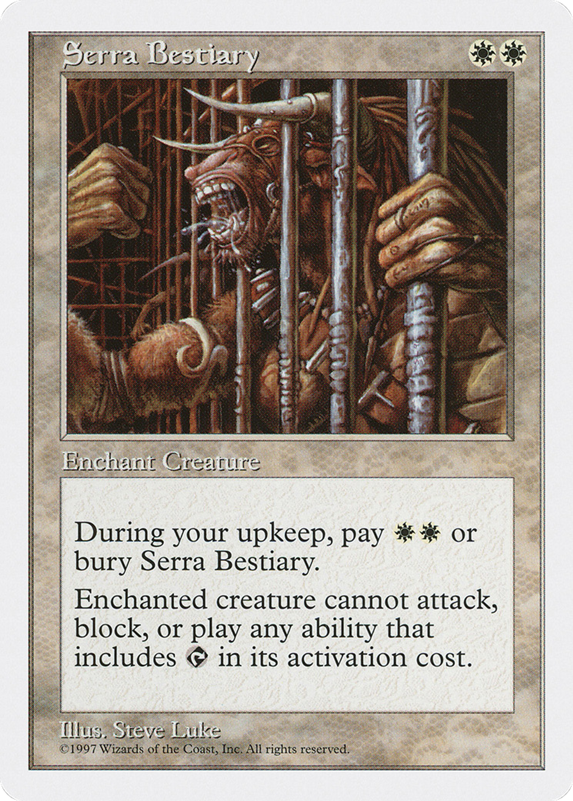 Serra Bestiary — Fifth Edition — Magic: The Gathering