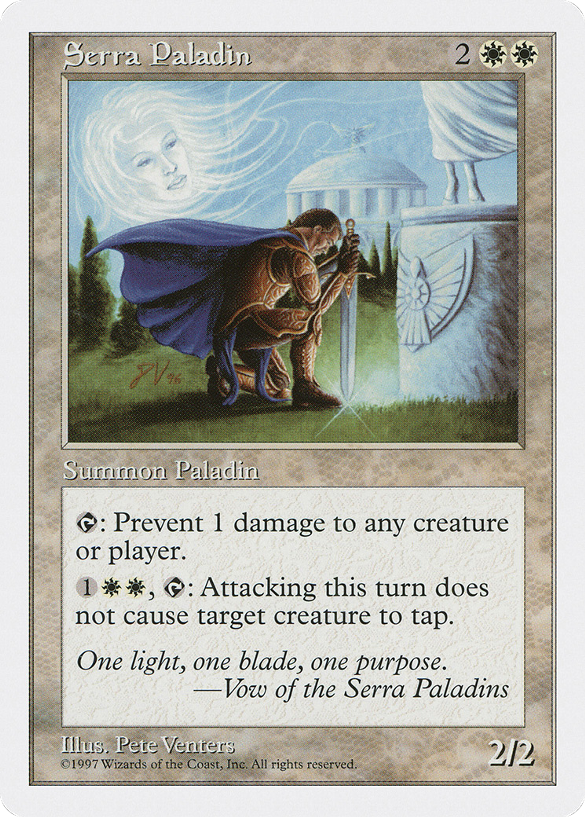 Serra Paladin — Fifth Edition — Magic: The Gathering