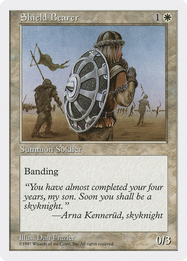 Shield Bearer — Fifth Edition — Magic: The Gathering