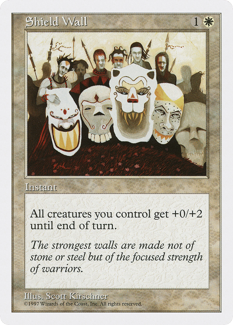 Shield Wall — Fifth Edition — Magic: The Gathering