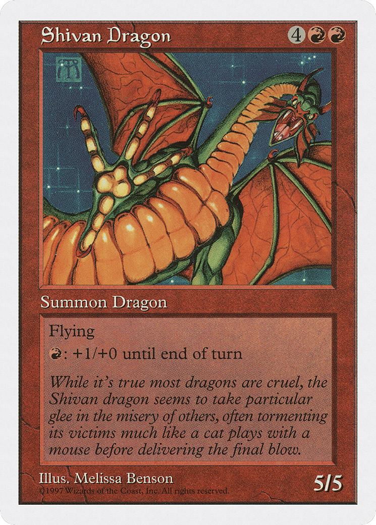 Shivan Dragon — Fifth Edition — Magic: The Gathering
