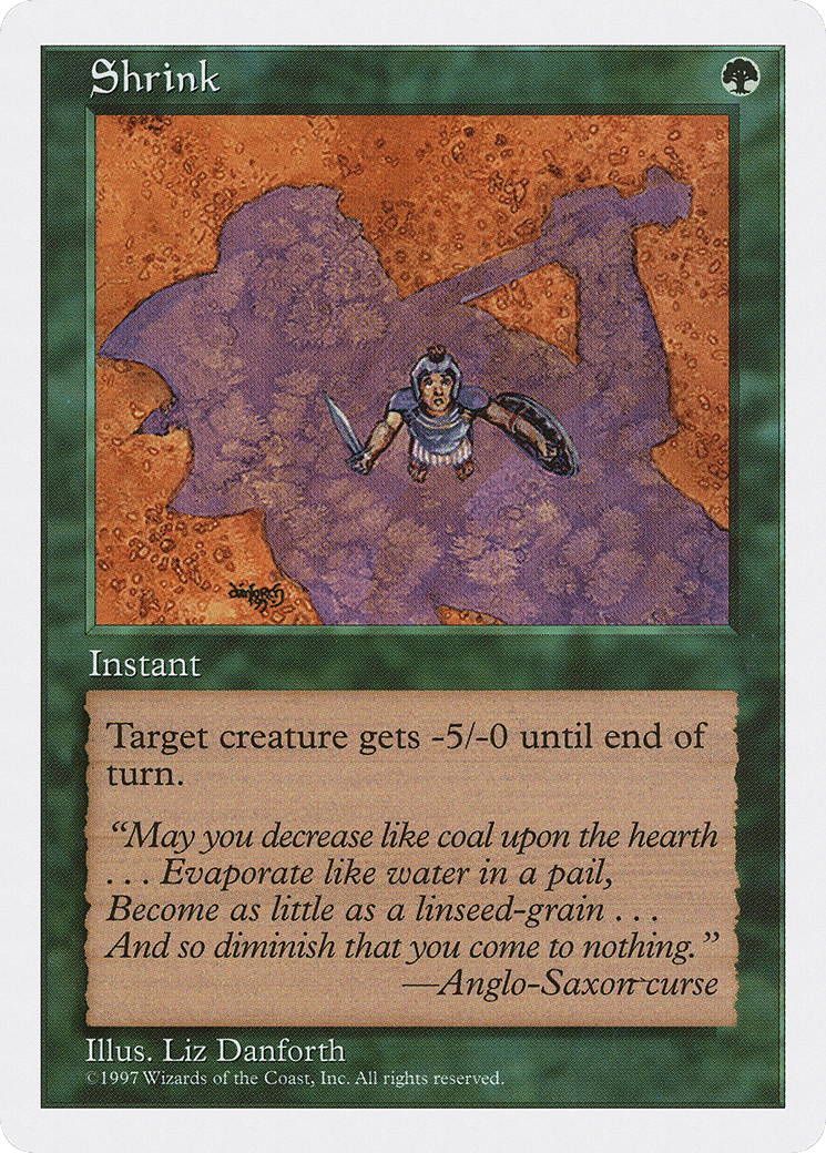 Shrink — Fifth Edition — Magic: The Gathering