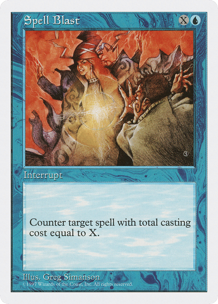 Spell Blast — Fifth Edition — Magic: The Gathering