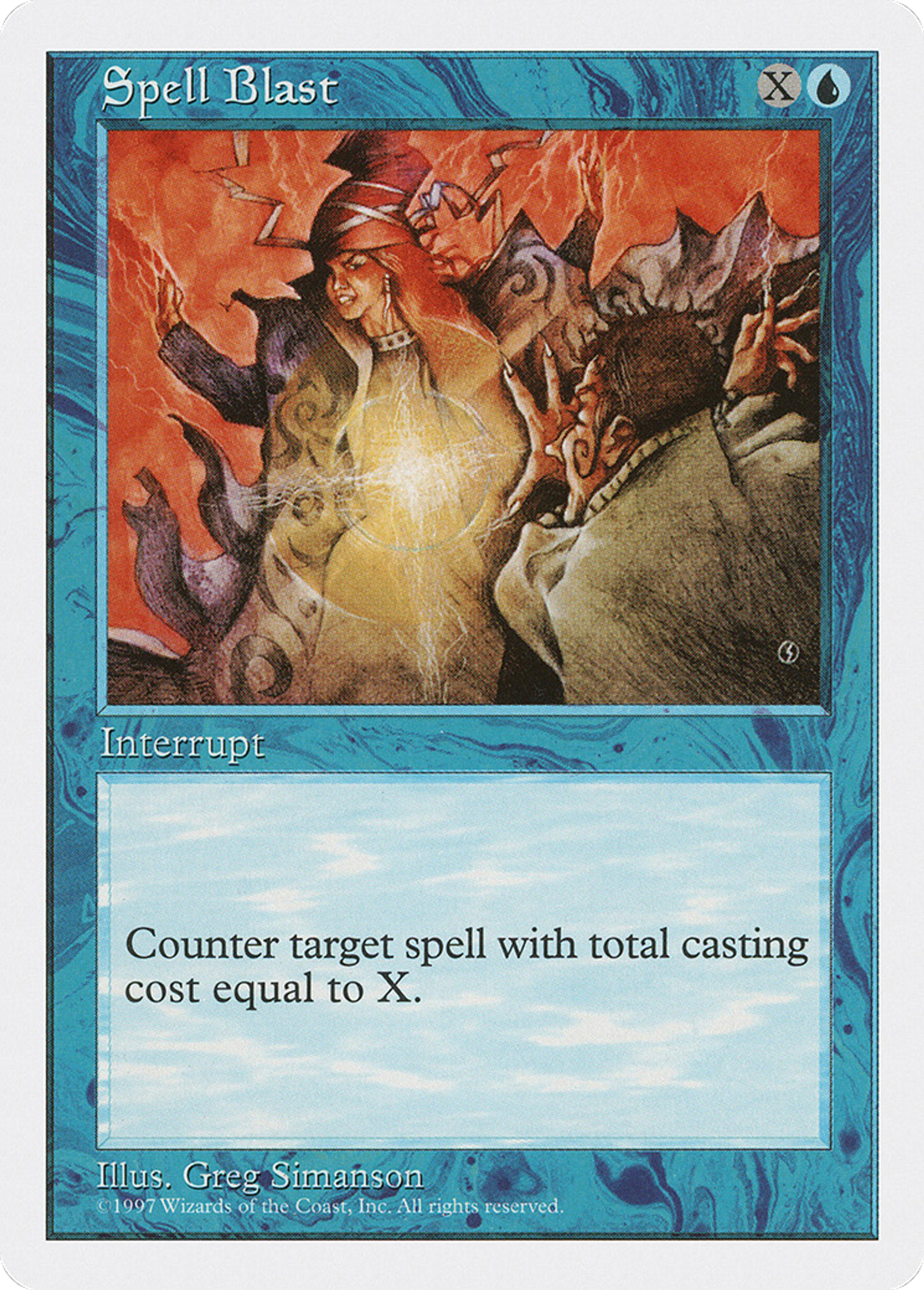Spell Blast — Fifth Edition — Magic: The Gathering