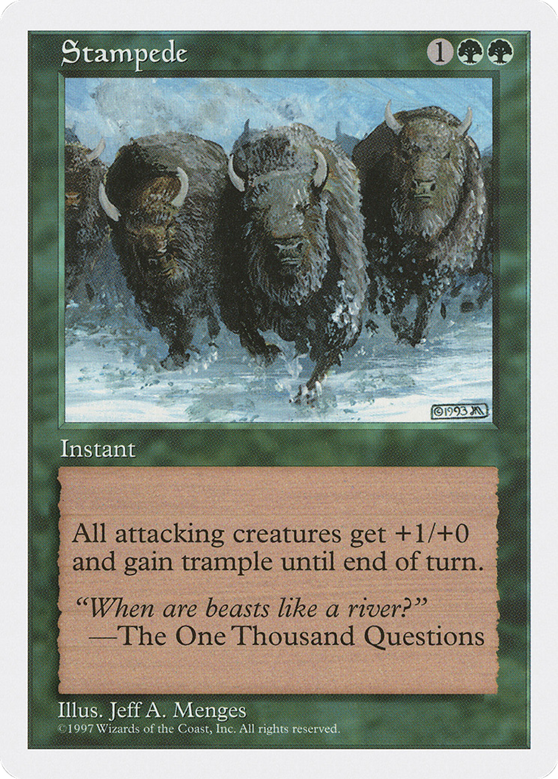 Stampede — Fifth Edition — Magic: The Gathering