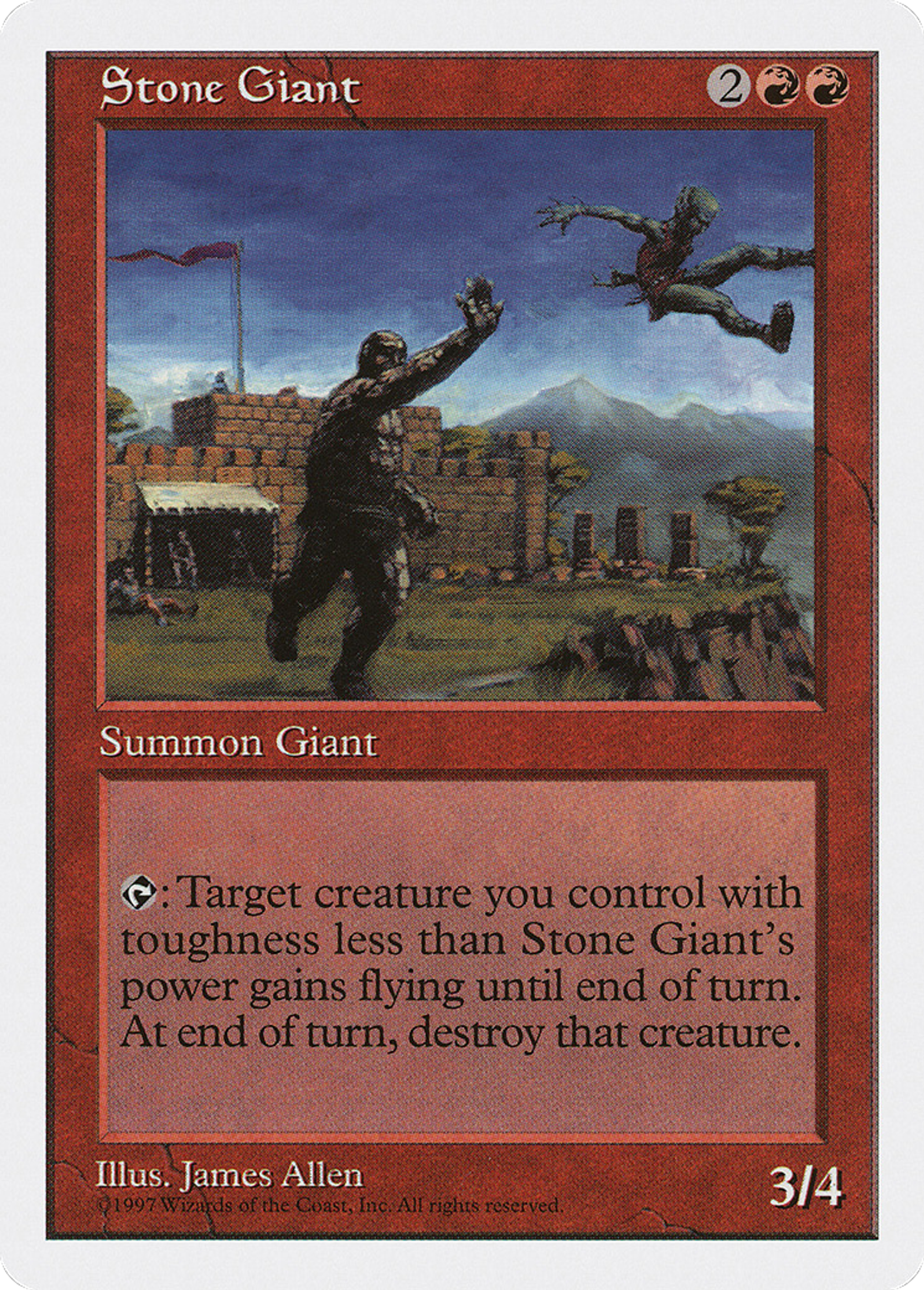 Stone Giant — Fifth Edition — Magic: The Gathering