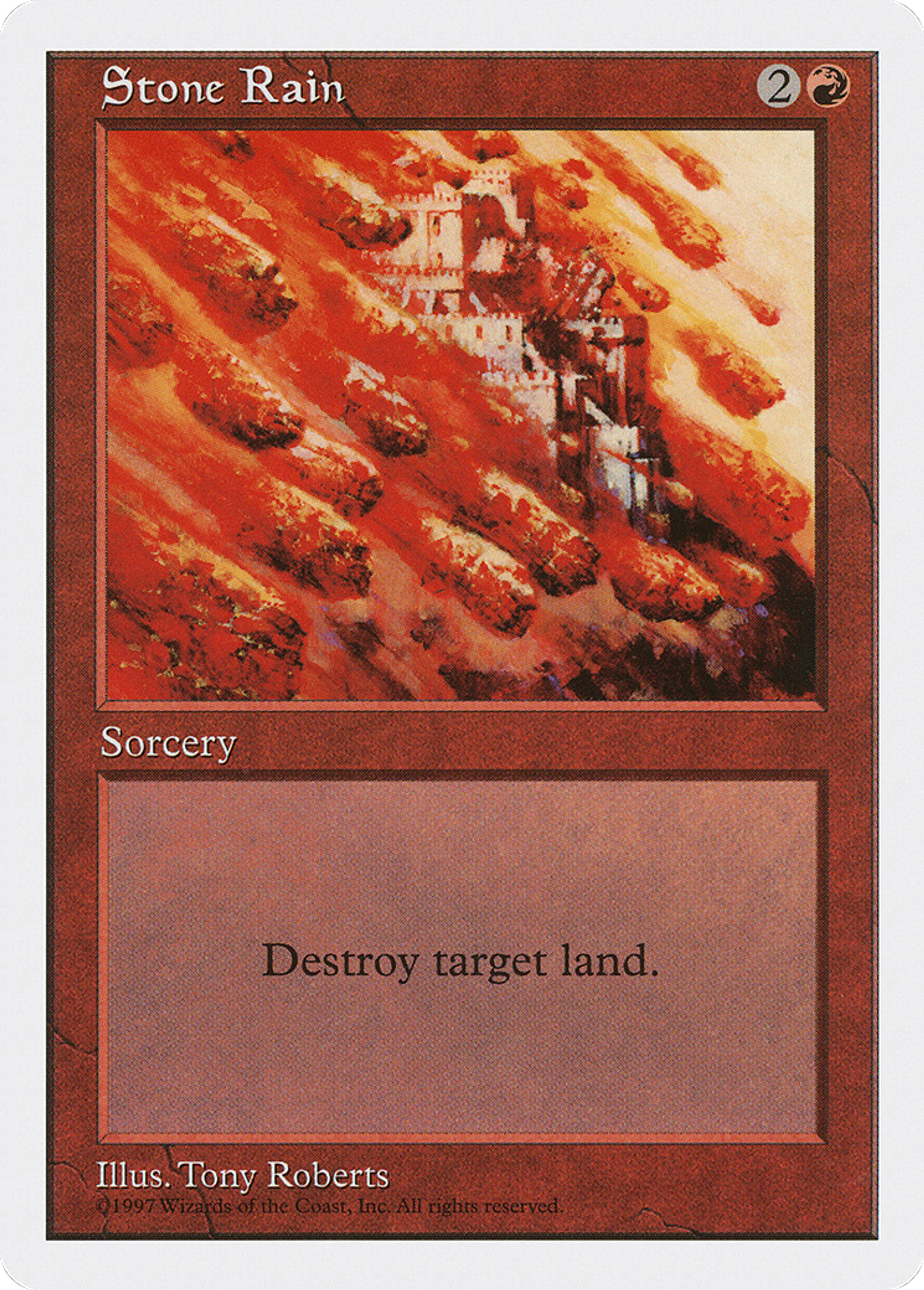 Stone Rain — Fifth Edition — Magic: The Gathering