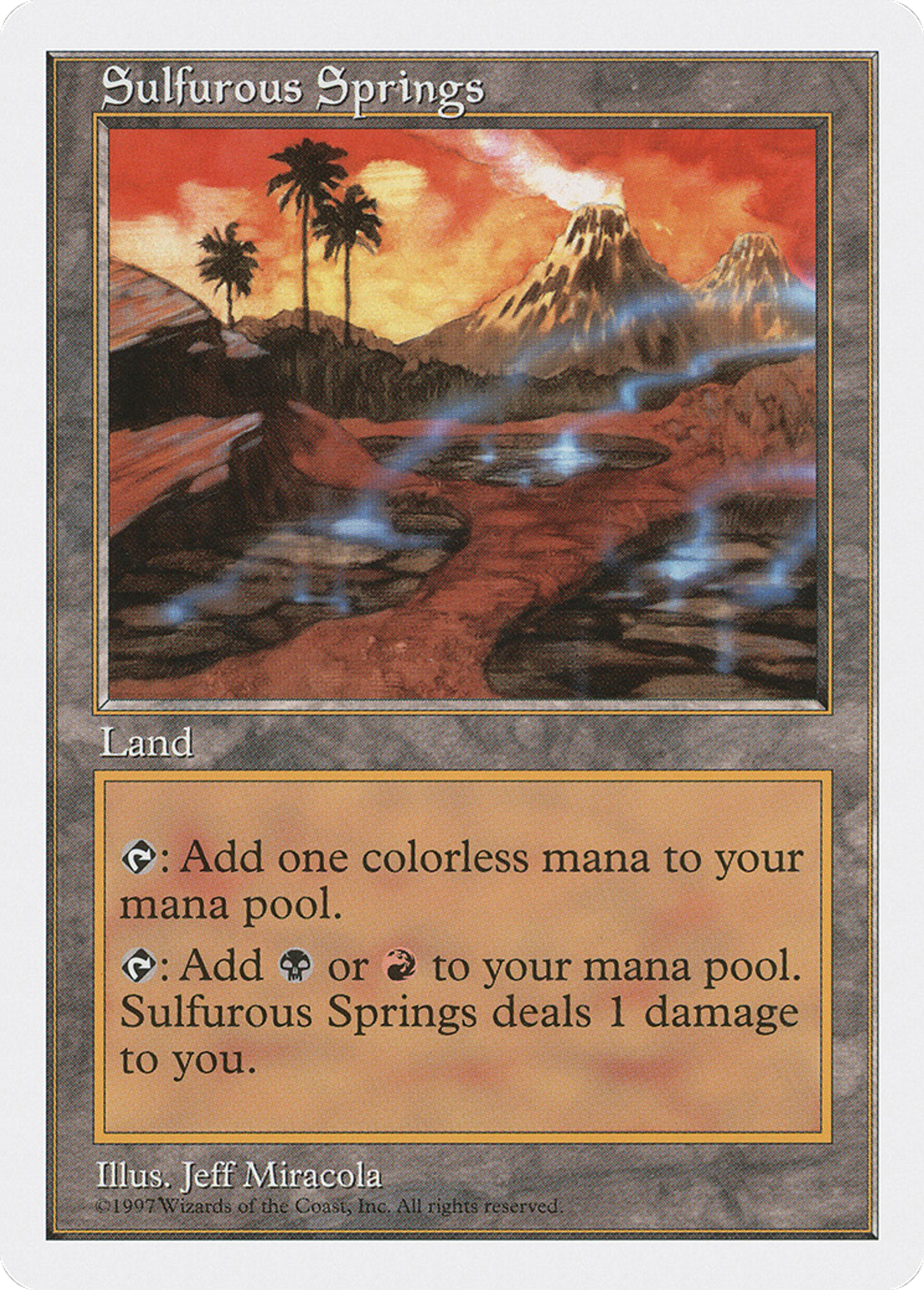 Sulfurous Springs — Fifth Edition — Magic: The Gathering