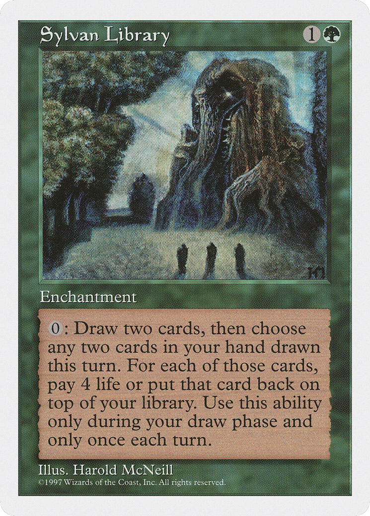 Sylvan Library — Fifth Edition — Magic: The Gathering