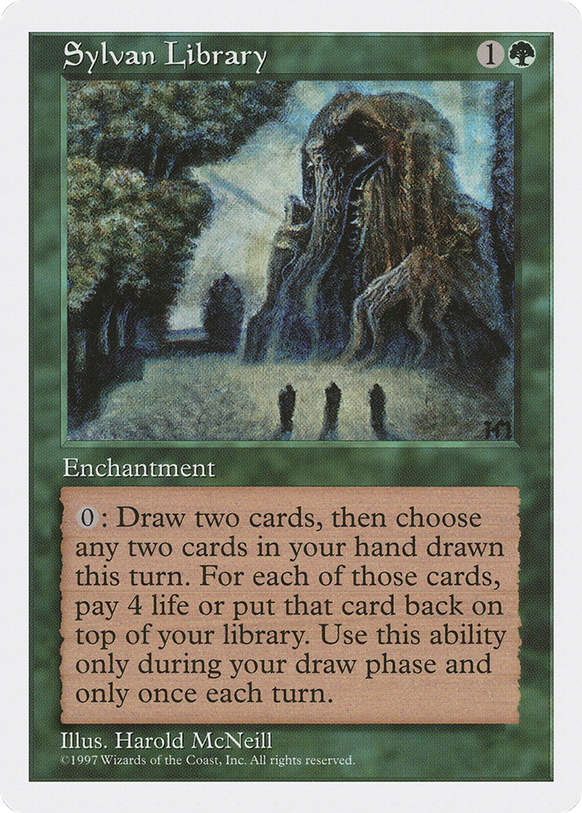 Sylvan Library — Fifth Edition — Magic: The Gathering