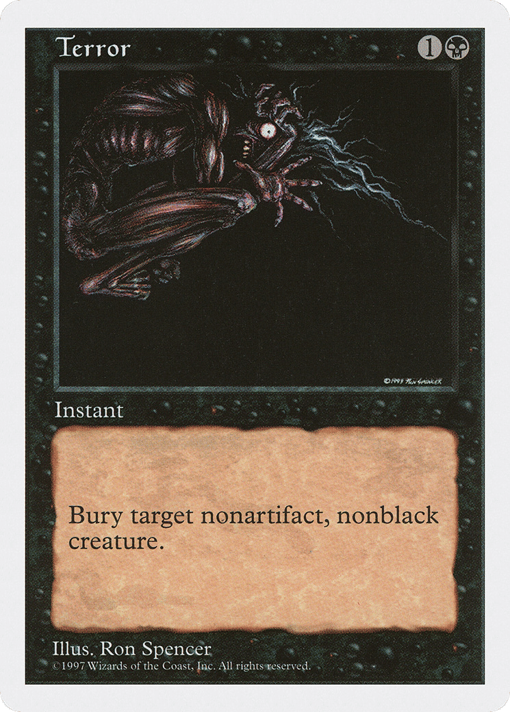 Terror — Fifth Edition — Magic: The Gathering