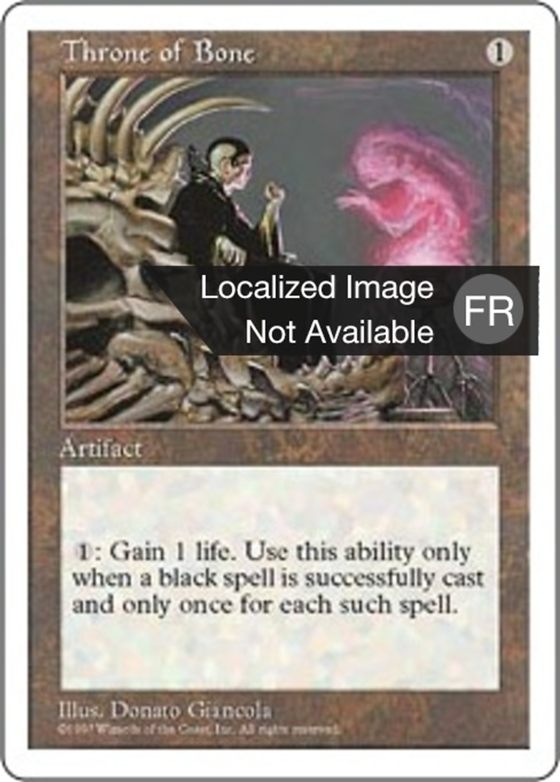 Trône d'os — Fifth Edition — Magic: The Gathering