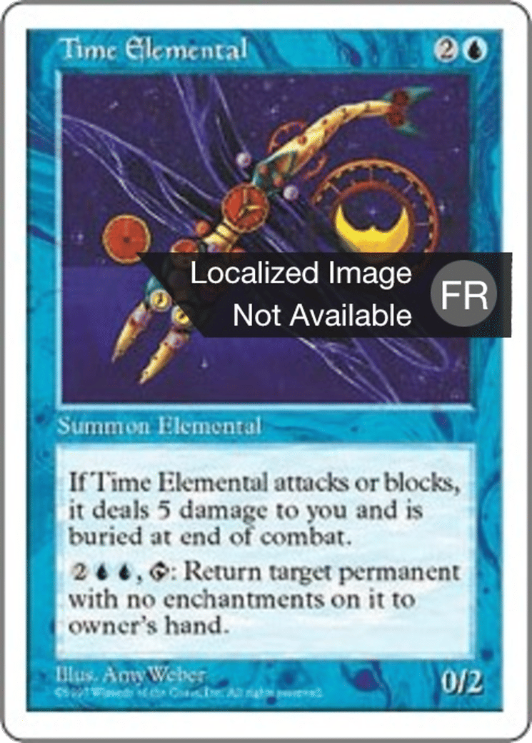 Elémental du temps — Fifth Edition — Magic: The Gathering