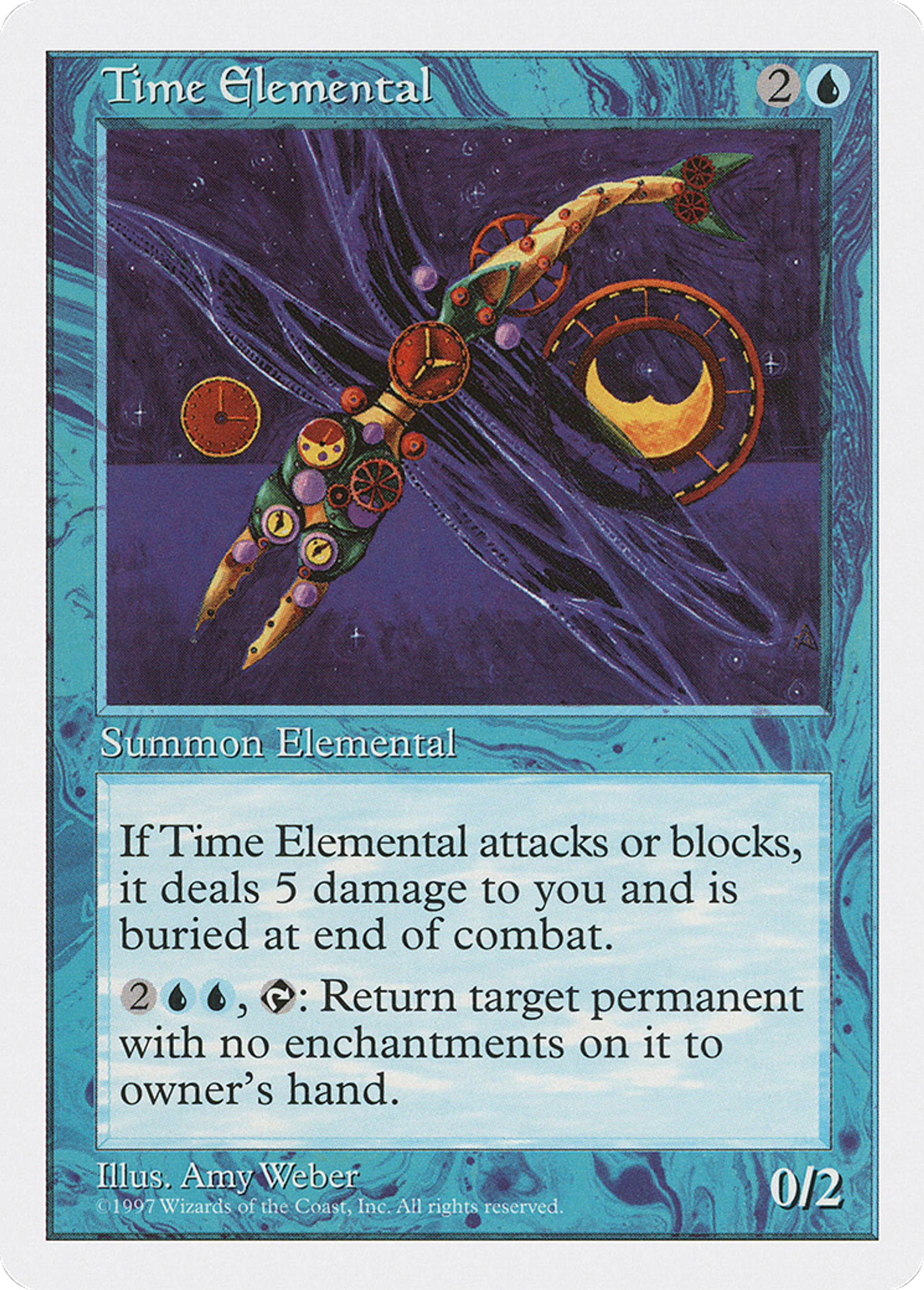 Time Elemental — Fifth Edition — Magic: The Gathering