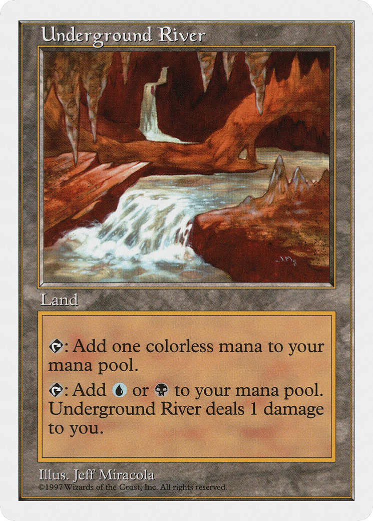 Underground River — Fifth Edition — Magic: The Gathering