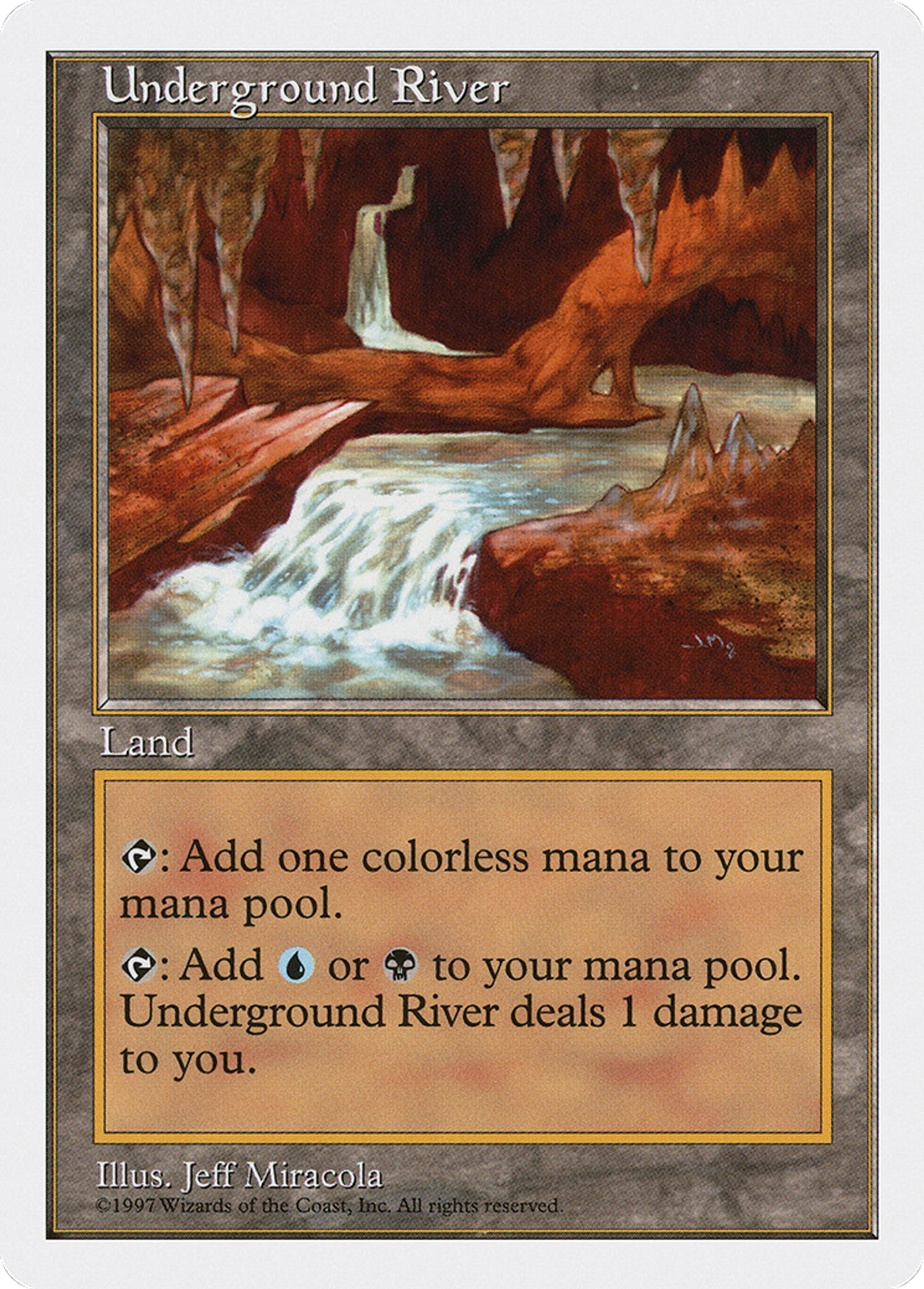 Underground River — Fifth Edition — Magic: The Gathering