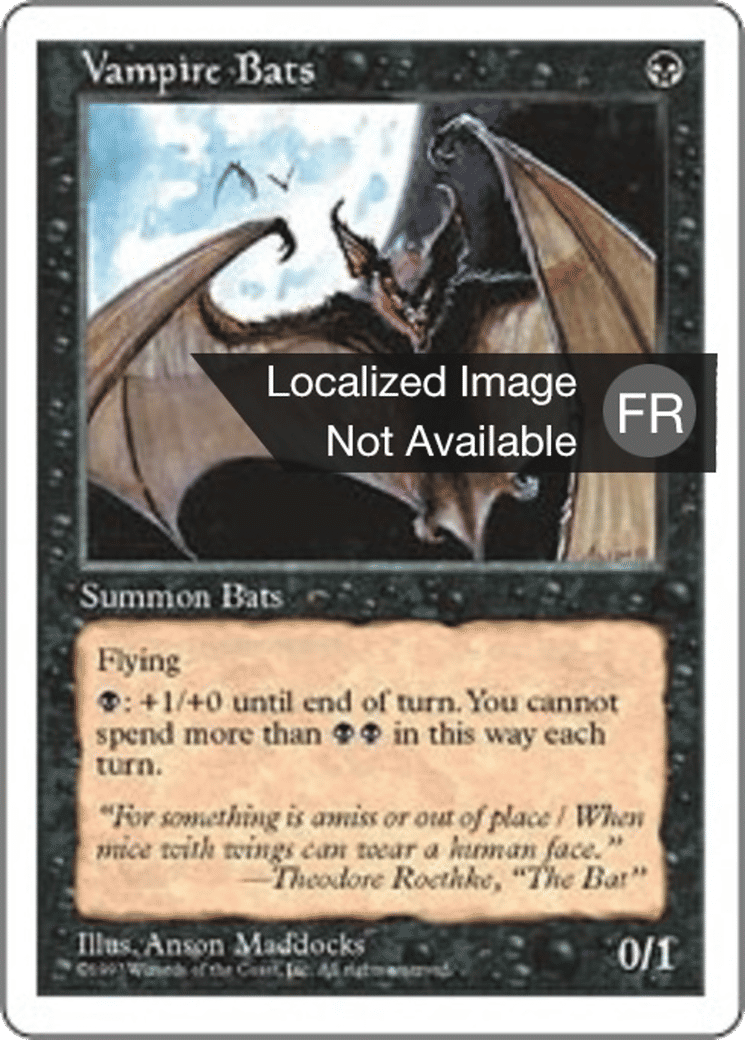 Chauves-souris vampires — Fifth Edition — Magic: The Gathering
