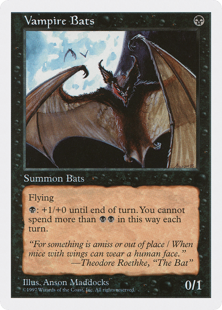 Vampire Bats — Fifth Edition — Magic: The Gathering