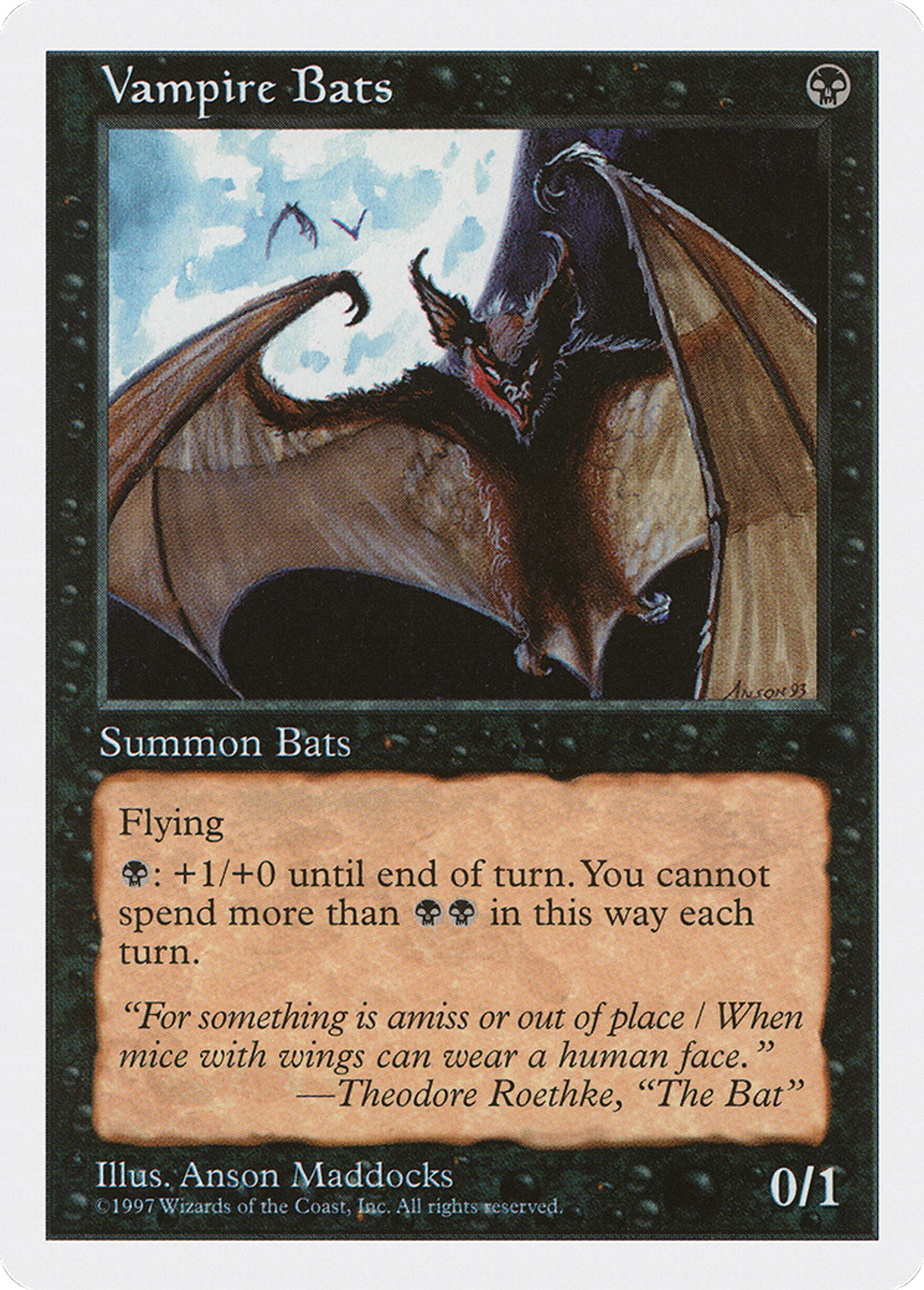 Vampire Bats — Fifth Edition — Magic: The Gathering