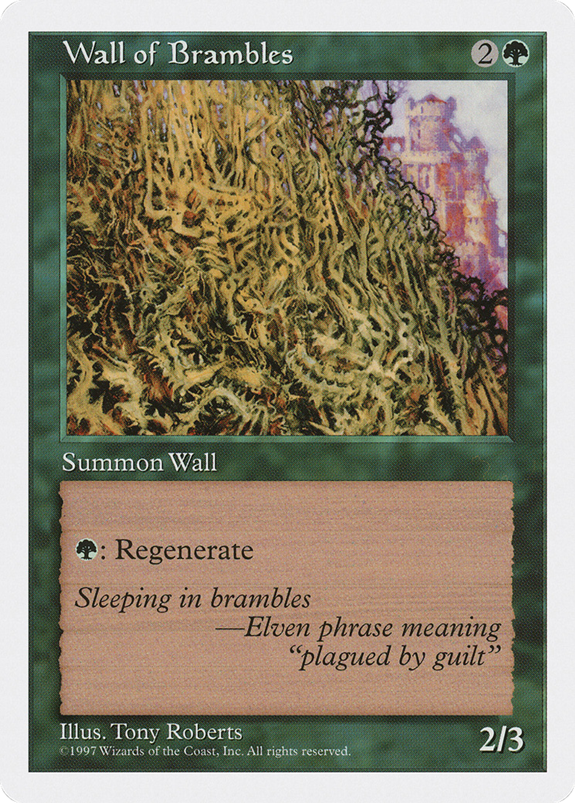 Wall of Brambles — Fifth Edition — Magic: The Gathering