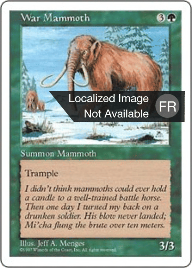 Mammouth de guerre — Fifth Edition — Magic: The Gathering