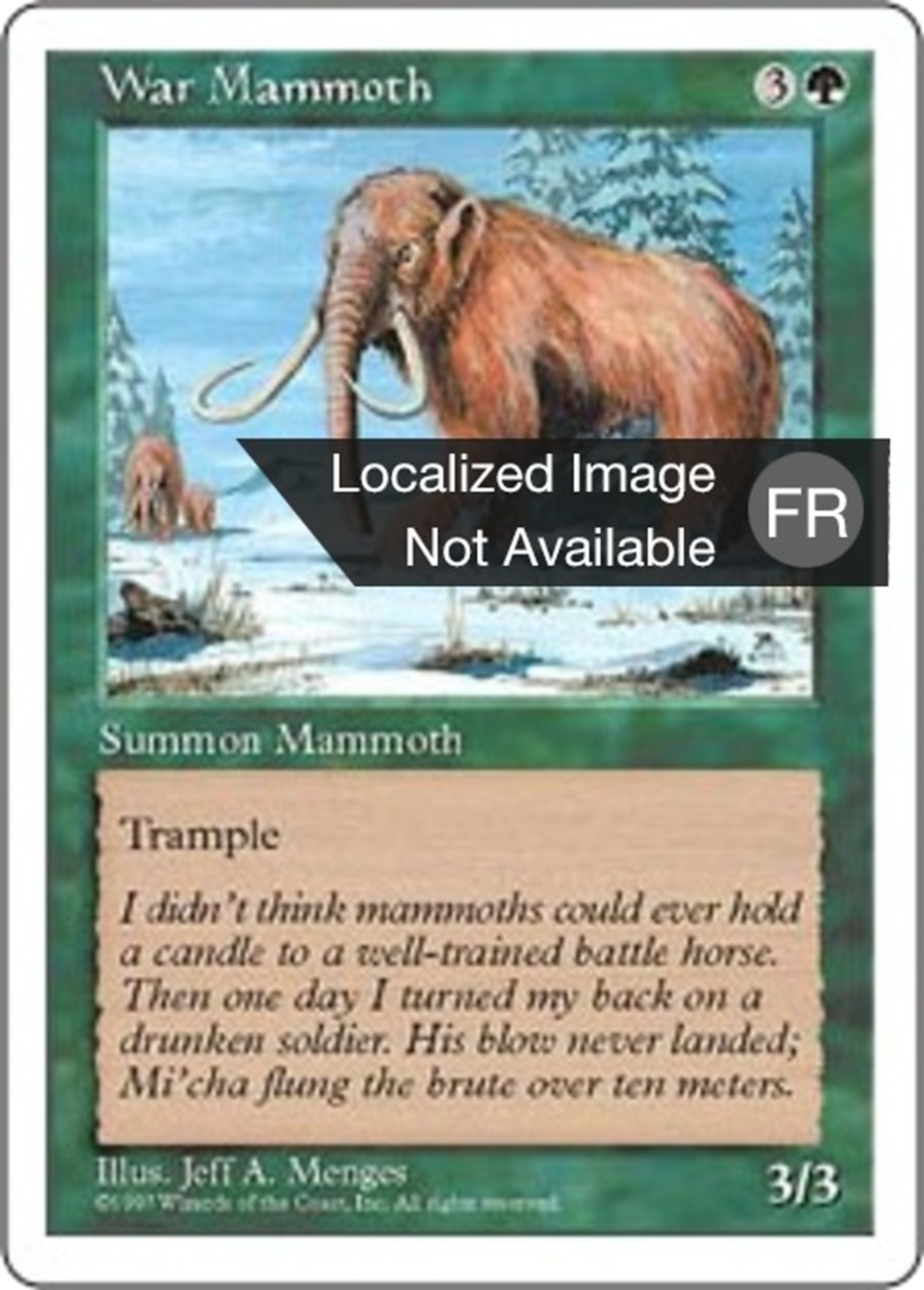Mammouth de guerre — Fifth Edition — Magic: The Gathering