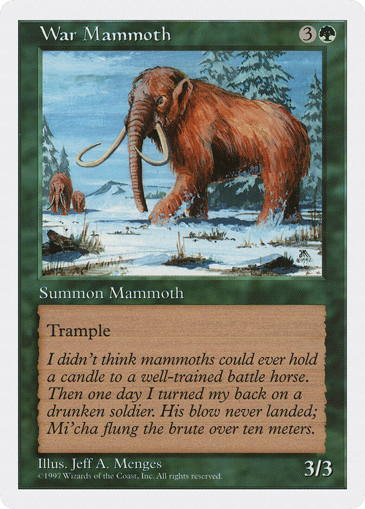 War Mammoth — Fifth Edition — Magic: The Gathering