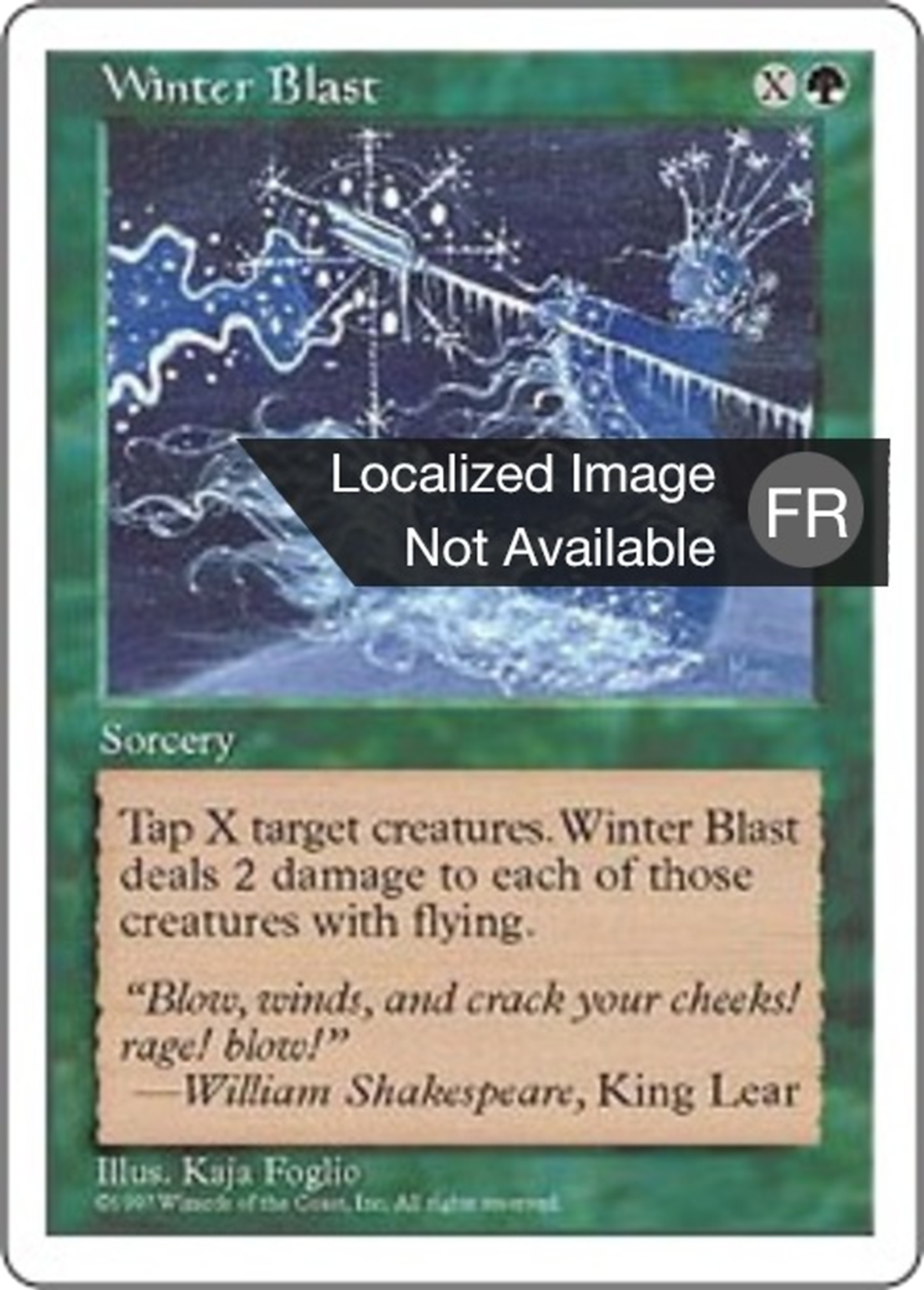 Rafale hivernale — Fifth Edition — Magic: The Gathering