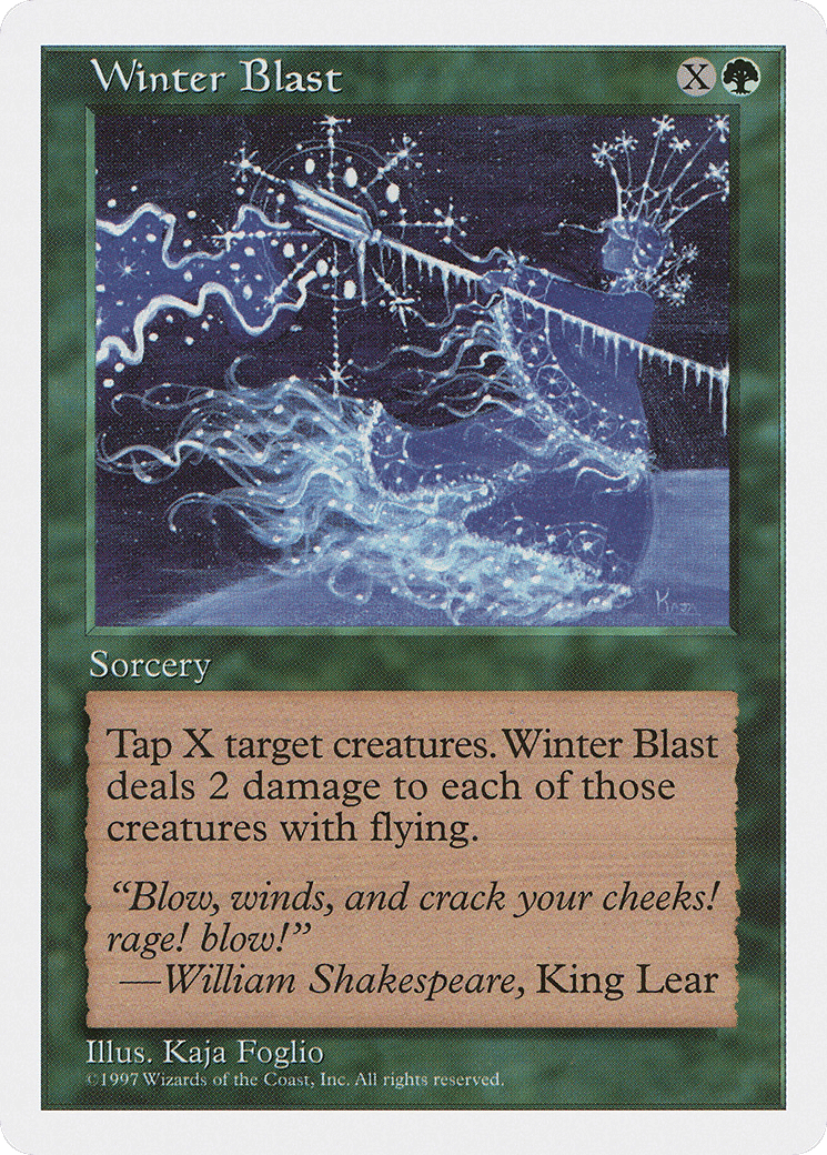 Winter Blast — Fifth Edition — Magic: The Gathering