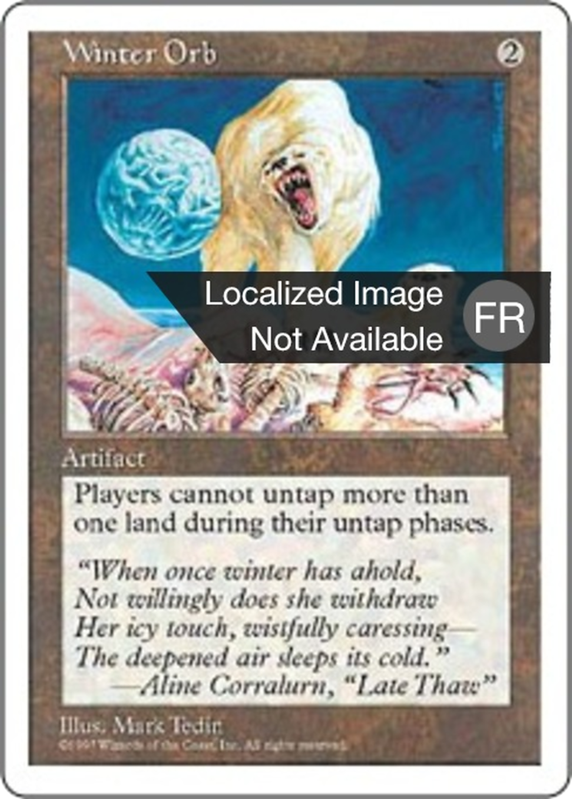 Orbe de l'hiver — Fifth Edition — Magic: The Gathering