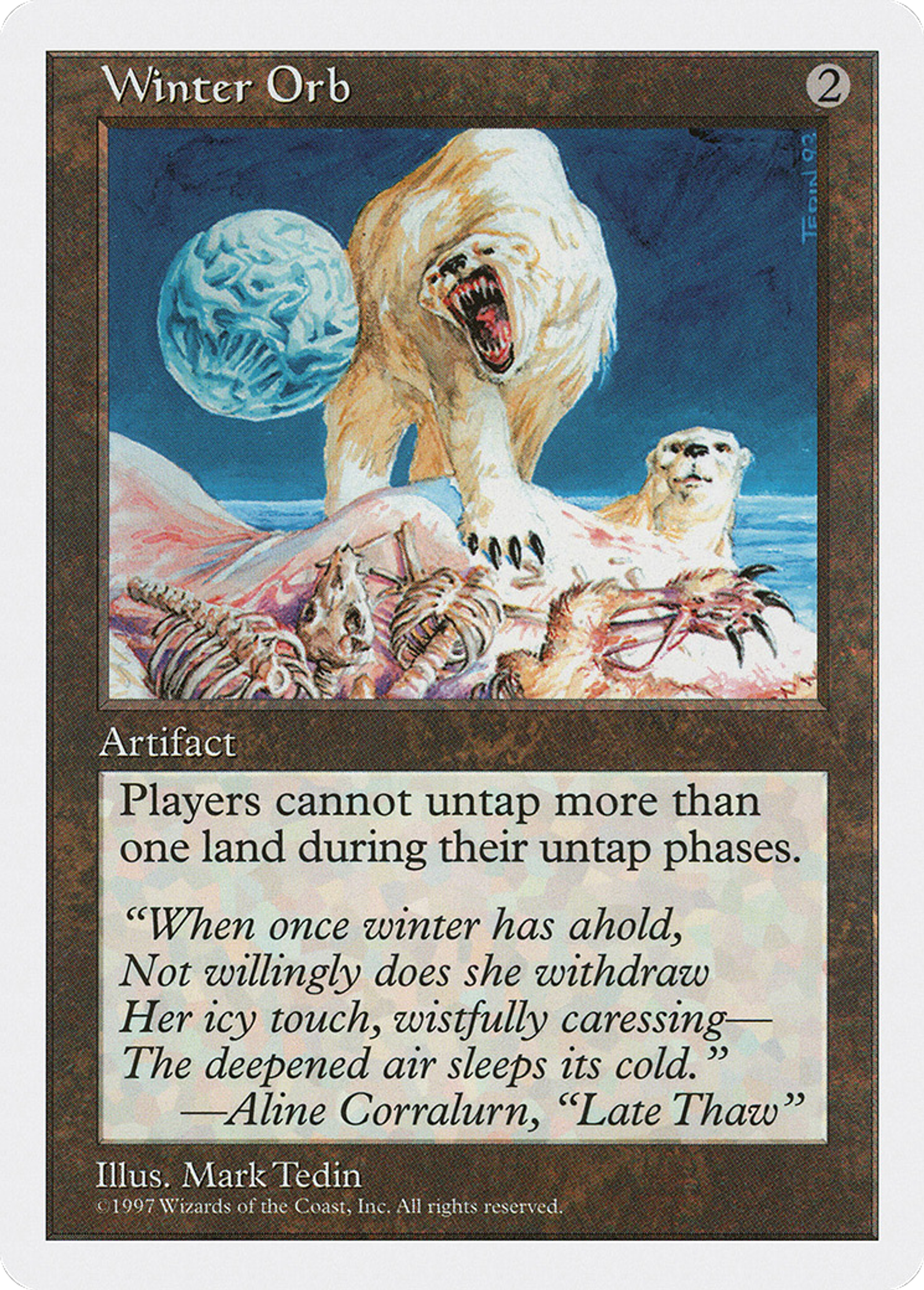 Winter Orb — Fifth Edition — Magic: The Gathering