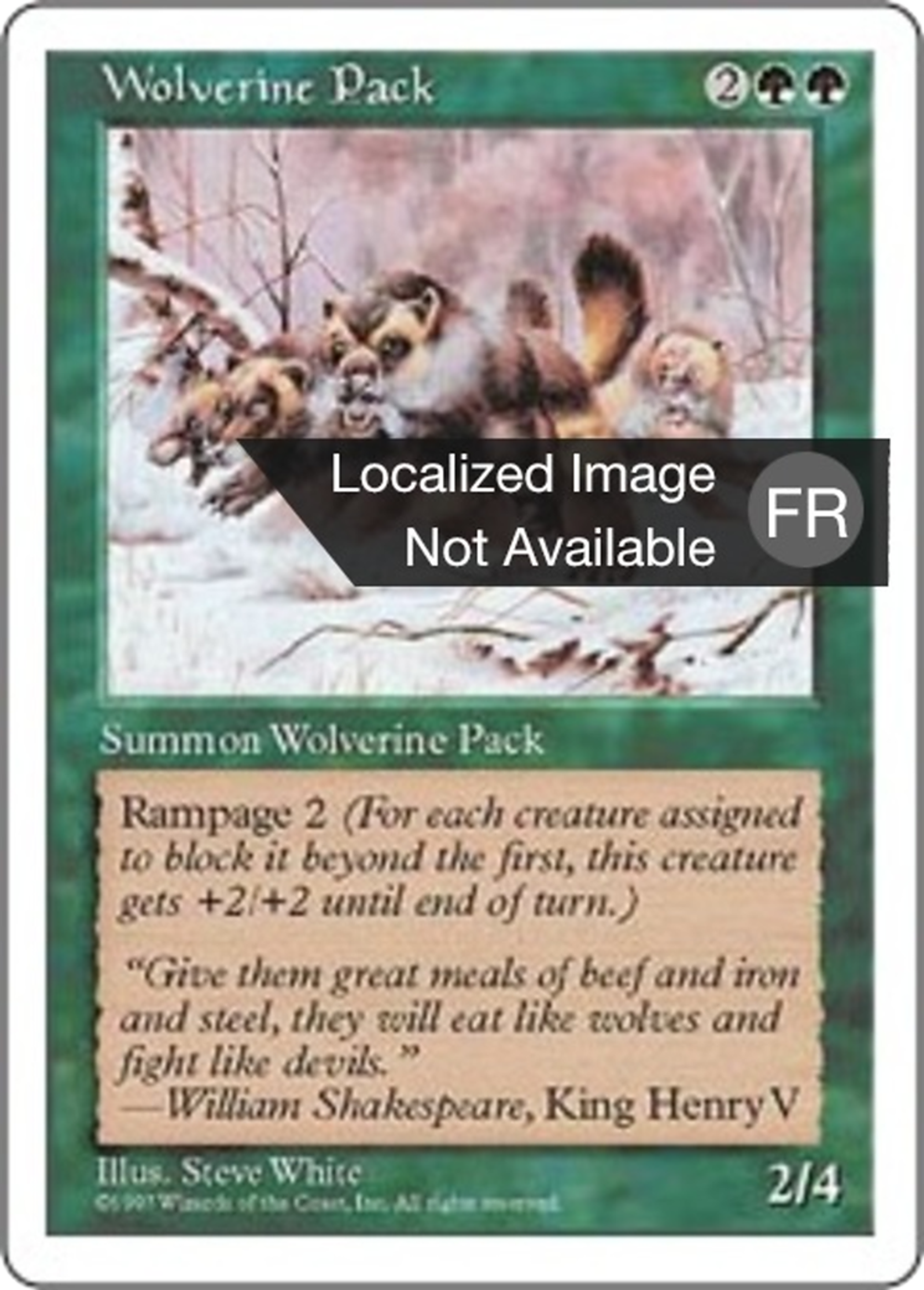 Harde de gloutons — Fifth Edition — Magic: The Gathering