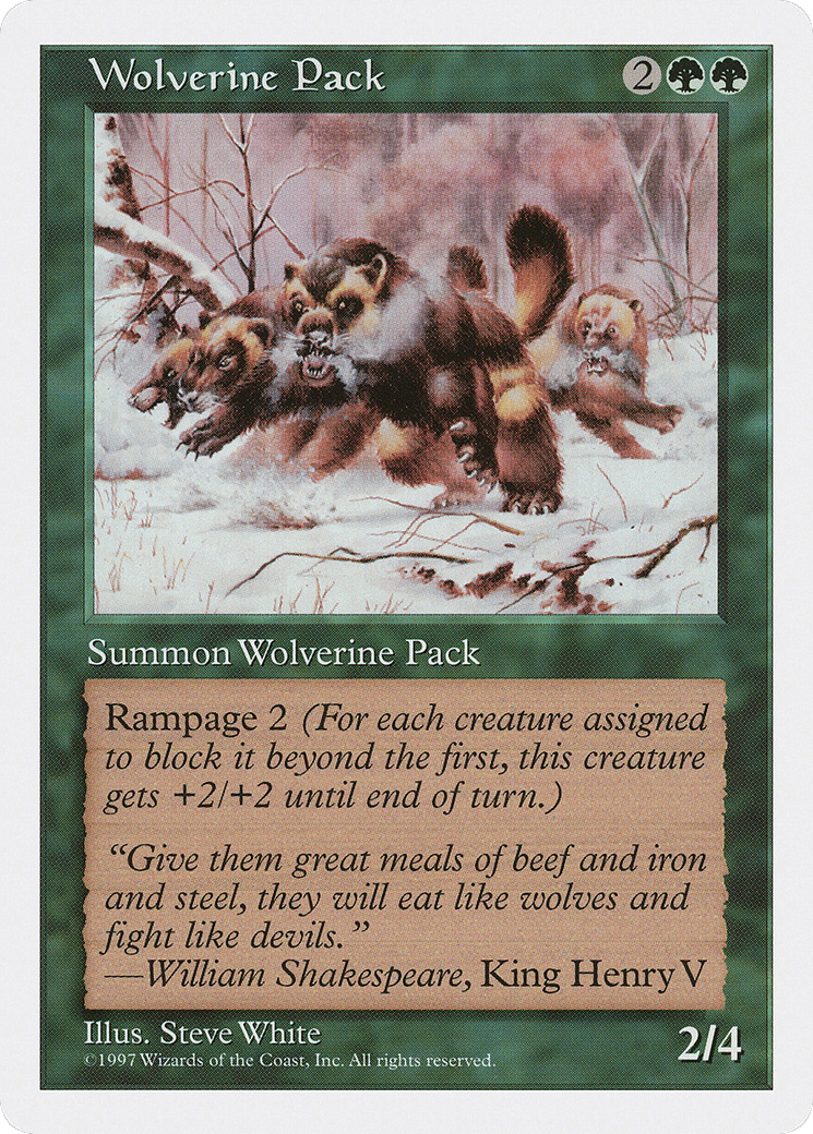 Wolverine Pack — Fifth Edition — Magic: The Gathering
