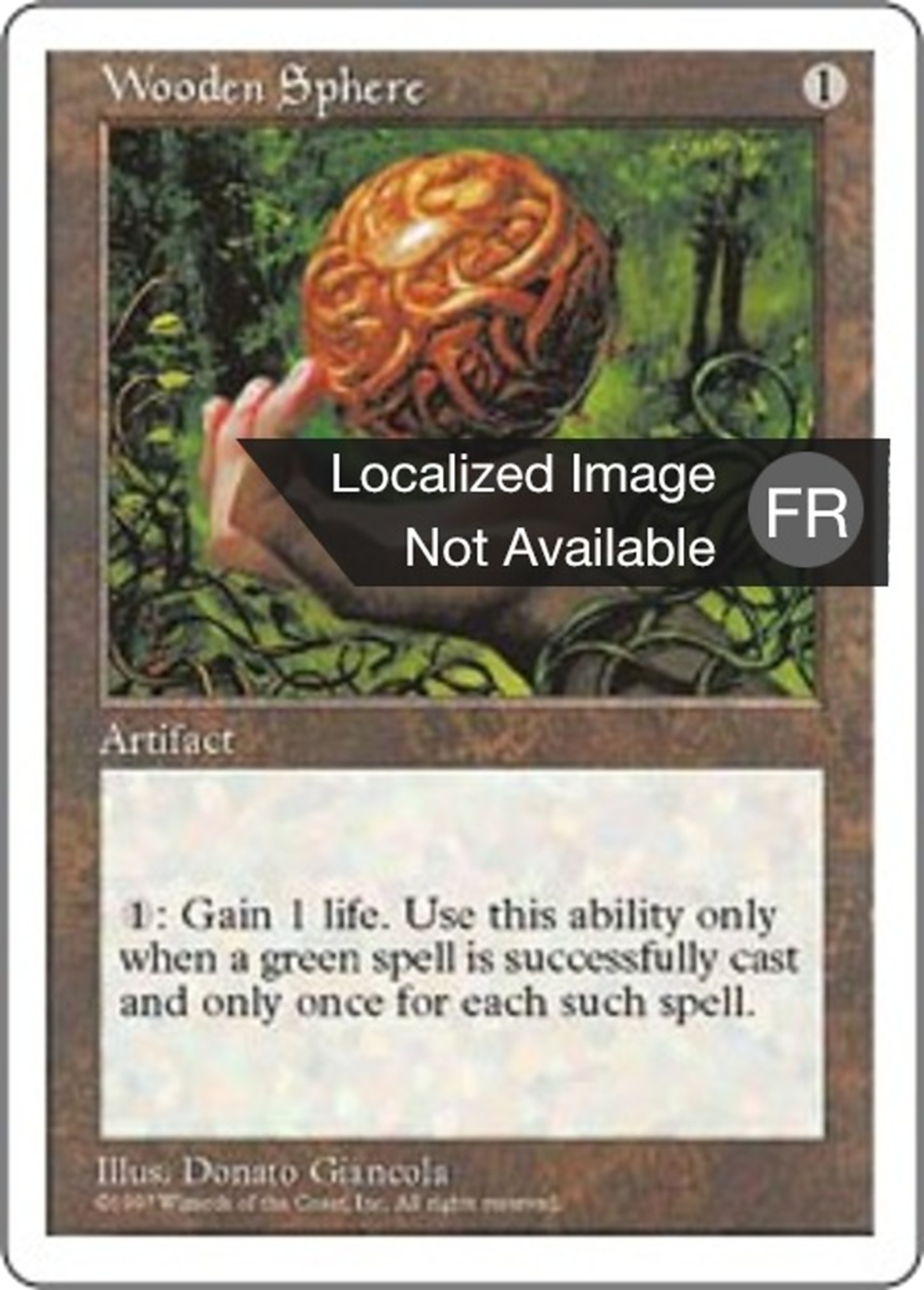 Sphère de bois — Fifth Edition — Magic: The Gathering