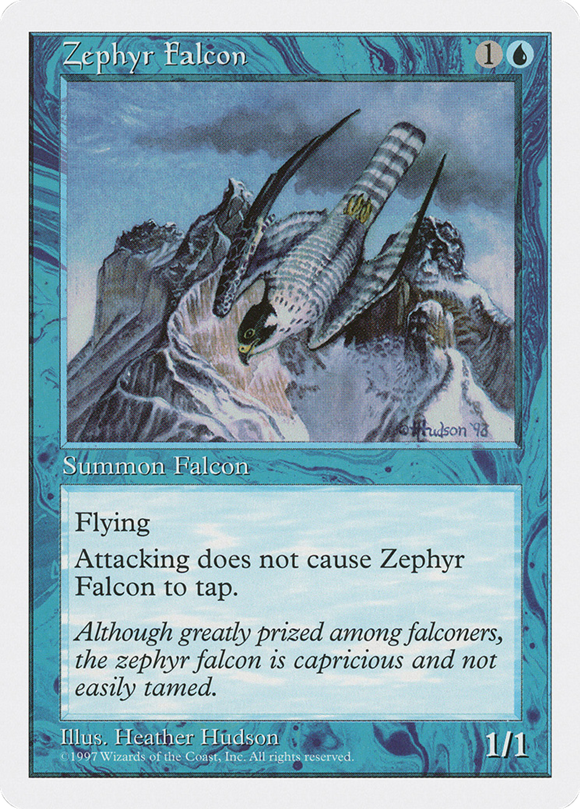 Zephyr Falcon — Fifth Edition — Magic: The Gathering