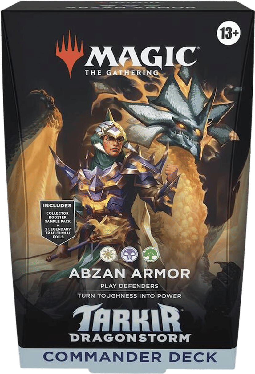 Deck Commander Tarkir Dragonstorm Abzan Armor from Tarkir: Dragonstorm Commander - Magic: The Gathering