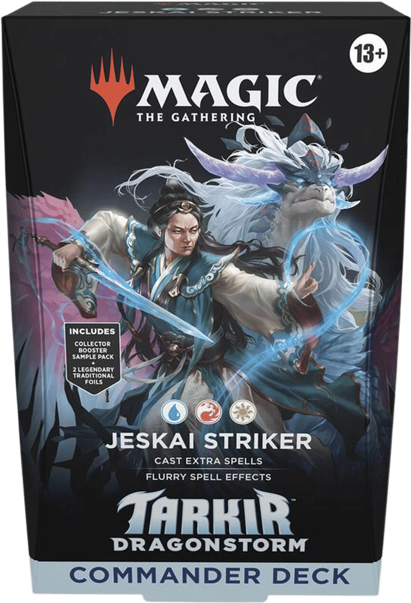 Deck Commander Tarkir Dragonstorm Jeskai Striker from Tarkir: Dragonstorm Commander - Magic: The Gathering