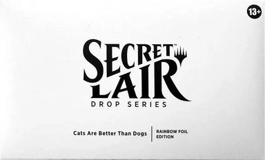 Product image for Secret Lair Drop Cats Are Better Than Dogs Rainbow Foil